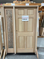 2 Lite 2 Panel Raised with Leaded Glass.