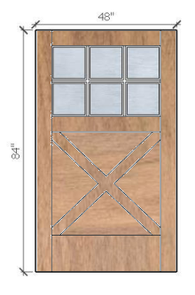 Exterior Traditional Fiberglass Doors