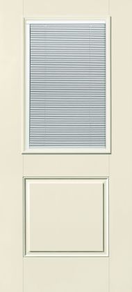 Traditional Fiberglass 1/2-Lite w/ Blinds 1-Panel S-6035