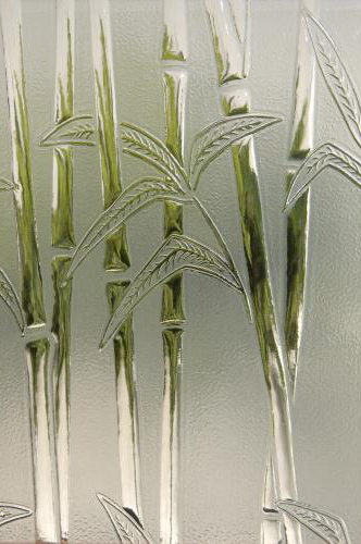 Bamboo Frost Textured Glass
